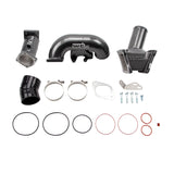 Wehrli 2007.5-2010 LMM Duramax High Flow 3in Y-Bridge Kit- WCFab Grey - WCF100164-GRY