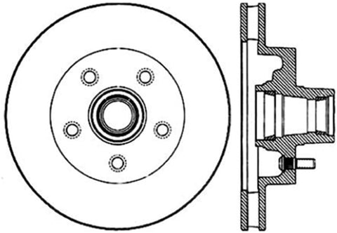 StopTech Slotted & Drilled Sport Brake Rotor - 127.66000R