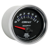 Autometer Cobalt 52mm 0-7 BAR Short Sweep Electric Oil Pressure Gauge - 6127-M