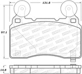 StopTech Street Brake Pads - Rear - 308.14741