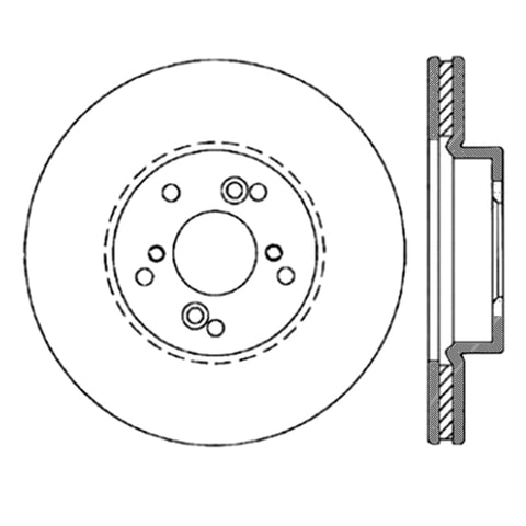 StopTech Nissan 370Z / 01-03 Acura CL / 06 EL / 04-09 TSX / 03-07 Honda Accord Coupe M/T / 05-08 Se - 127.40046R