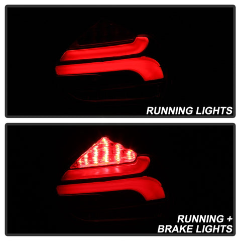 Spyder 15-17 Ford Focus Hatchback LED Tail Lights w/Indicator/Reverse - Black (ALT-YD-FF155D-LED-BK) - 5085719