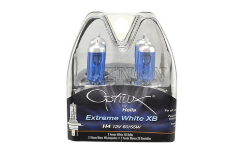 Hella Optilux 12V 60/55W H4/9003 P43t Extreme White XB Bulb (Pair) - H71071352