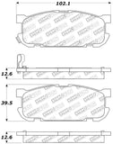 StopTech Performance 01-05 Miata w/ Sport Suspension Rear Brake Pads D891 - 309.08910