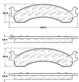 StopTech Sport Brake Pads w/Shims and Hardware - Rear - 309.08210