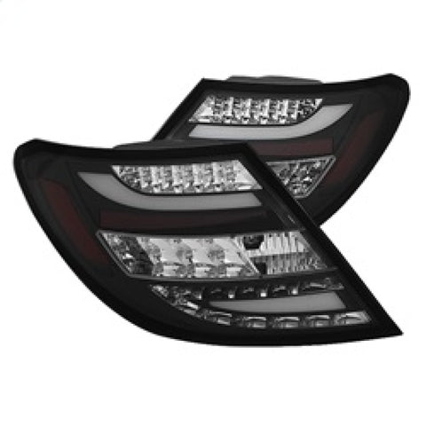 Spyder Mercedes Benz W204 C-Class 11-14 LED Tail Lights - Blk ALT-YD-MBZC11-LED-BK - 5072733