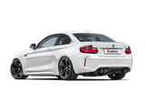 Akrapovic 16-17 BMW M2 F87 (Excl M2 Competition) Evolution Line Cat Back (Titanium) w/Carbon Tips - ME-BM/T/8H