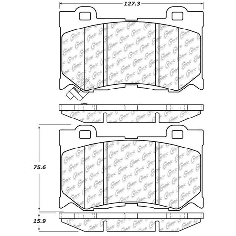 StopTech Street Touring 09-13 Infiniti FX35/FX37/FX45/FX50/08-13 G37 Front Brake Pads - 308.13460