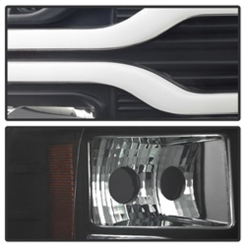 Spyder Chevy Silverado 1500 07-13 Version 3 Projector Headlights - Black PRO-YD-CS07V3-LBDRL-BK - 5083609