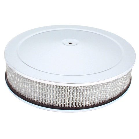 Spectre Air Cleaner 14in. x 3in. / Chrome - Paper - 4760