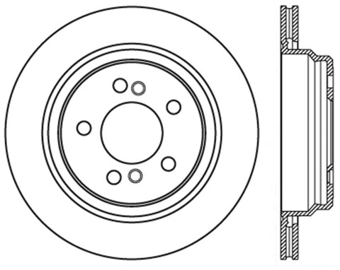 StopTech Sport Slotted (CRYO) 01-06 BMW M3 Rear Right Rotor - 126.34054CSR