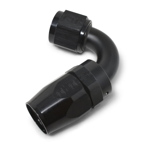 Russell Performance -12 AN Black 120 Degree Full Flow Swivel Hose End - 613435