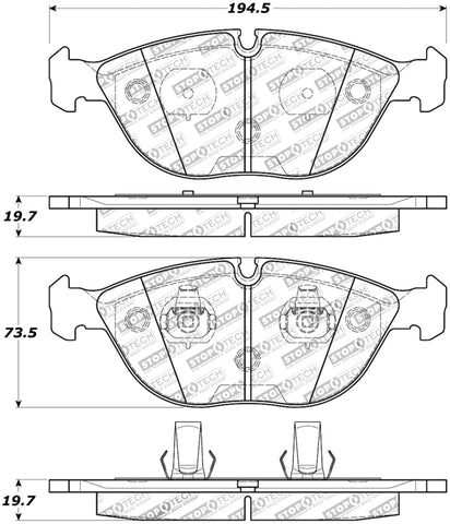 StopTech Street Touring Brake Pads - 308.06820