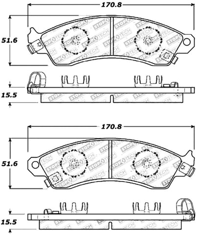 StopTech Performance Brake Pads - 309.04120