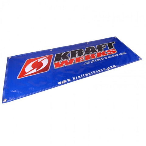 KraftWerks 6 Ft Vinyl Shop Banner - Silver - 836-99-9000