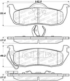 StopTech Sport Brake Pads w/Shims and Hardware - Rear - 309.10870