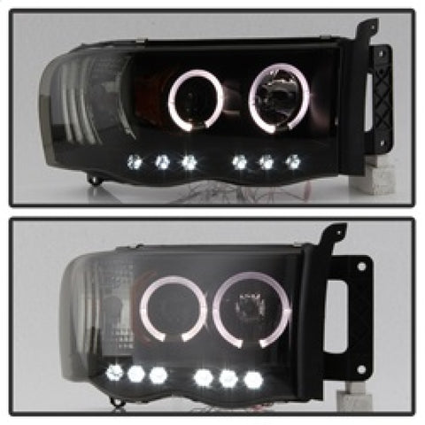 Spyder Dodge Ram 1500 02-05 03-05 Projector Headlights LED Halo LED Blk Smke PRO-YD-DR02-HL-BSM - 5078384