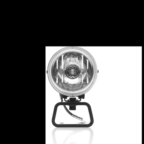 KC HiLiTES Rally 400 4in. Round Halogen Light 55w Spread Beam (Single) - Black - 1490