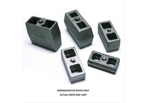 Superlift Universal Application - Rear Lift Block - 2in Lift - w/ Flat - Pair - 023-2