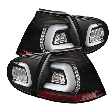 Spyder Volkswagen Golf V 06-09 LED TURN SIGNAL LED Tail Lights Black ALT-YD-VG03-LED-BK - 5073792