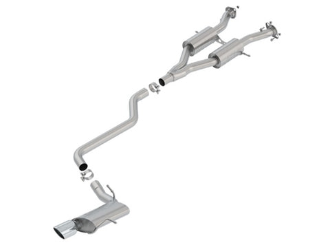 Borla 14-18 Jeep Grand Cherokee 3.6L A/T 4DR S-Type 2.5in Catback Exhaust w/Polished Tip - 140748