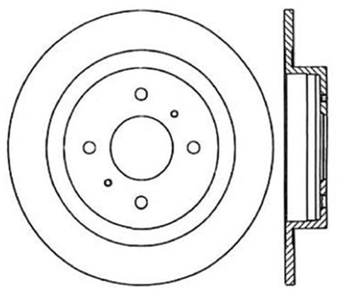 StopTech Slotted & Drilled Sport Brake Rotor - 127.42021R