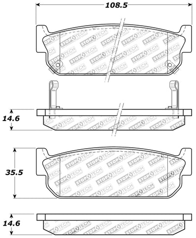 StopTech Performance Brake Pads - 309.05880