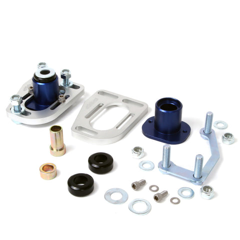 BBK 79-93 Mustang Caster Camber Plate Kit - Silver Anodized Finish - 2525