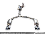 AWE Tuning Audi C7.5 A7 3.0T Touring Edition Exhaust - Quad Outlet Diamond Black Tips - 3015-43074