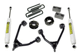 Superlift 07-16 Chevy Silv 1500 2WD 3.5in Lift Kit w/ Cast Steel Control Arms & Rear Shocks - 3850