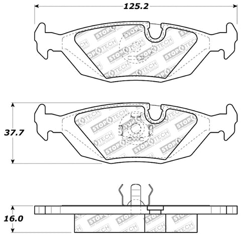 StopTech Performance Brake Pads - 309.02790