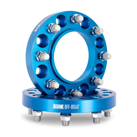 Mishimoto Borne Off-Road Wheel Spacers 8x165.1 116.7 25 M14 Blue - BNWS-008-250BL