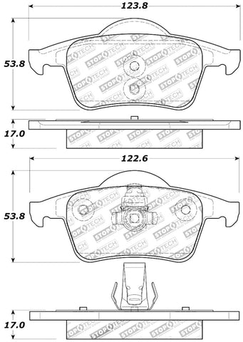 StopTech Performance 01-09 Volvo S60 / 99-00 S70 / 99-06 S80 / 99-07 V70/V70R Rear Brake Pads - 309.07950