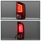 Spyder 07-09 Dodge Ram 2500/3500 V3 Light Bar LED Tail Lights - Red Clear (ALT-YD-DRAM06V3-LBLED-RC) - 5084286