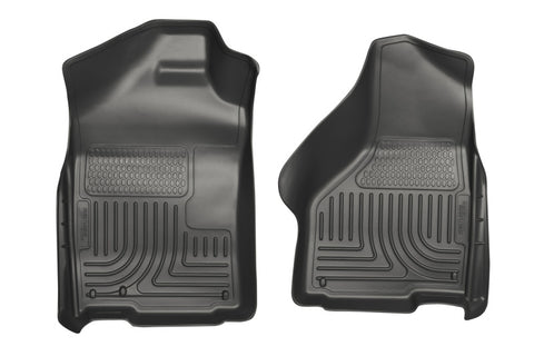 Husky Liners 03-12 Dodge Ram 1500/2500/3500 Series Regular/Quad Cab WeatherBeater Black Floor Liners - 18031