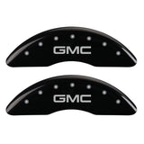 MGP 4 Caliper Covers Engraved Front & Rear GMC Black finish silver ch - 34210SGMCBK