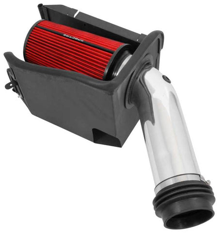 Spectre 94-97 Ford SD 7.3L DSL Air Intake Kit - Polished w/Red Filter - 9059