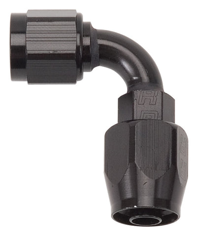 Russell Performance -4 AN Black 90 Degree Full Flow Hose End - 610155