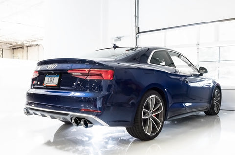 AWE Tuning Audi B9 S5 Coupe 3.0T Track Edition Exhaust - Chrome Silver Tips (102mm) - 3010-42064