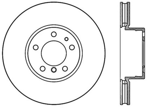 StopTech Drilled Sport Brake Rotor - 128.34031L