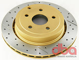 DBA 2009 Pontiac G8 GT 6.0L (V8) Uni-Directional Cross-Drilled/Slotted Rear Rotor - 2029X