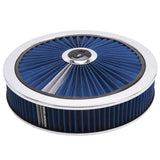 Edelbrock Air Cleaner Pro-Flo High-Flow Series Round Filtered Top 14In Dia X 3 125In - 43661