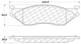 StopTech Sport Brake Pads w/Shims - Rear - 309.10660