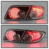 xTune Mazda 6 03-08 4/5DR (Not Fit Wagon) LED Tail Lights - Black (ALT-ON-M603-LED-BK) - 5013101