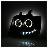 Spyder Chevy Suburban 1500 07-14 Projector Headlights LED Halo LED All Black PRO-YD-CSUB07-HL-BKV2 - 5085979