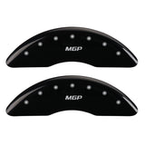 MGP 4 Caliper Covers Engraved Front & Rear MGP Black finish silver ch - 28176SMGPBK