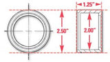 SPC Performance Weld-In Ring Kit 2.00 in. ID - 15522