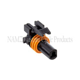 NAMZ Delphi-Packard Weatherpack 1-Position Female Wire Connector w/Seals - NDP-38061