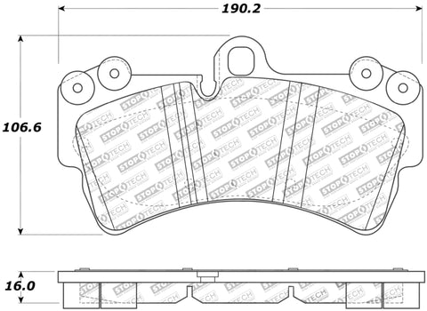 StopTech Street Touring Porsche Brake Pads - 308.09770