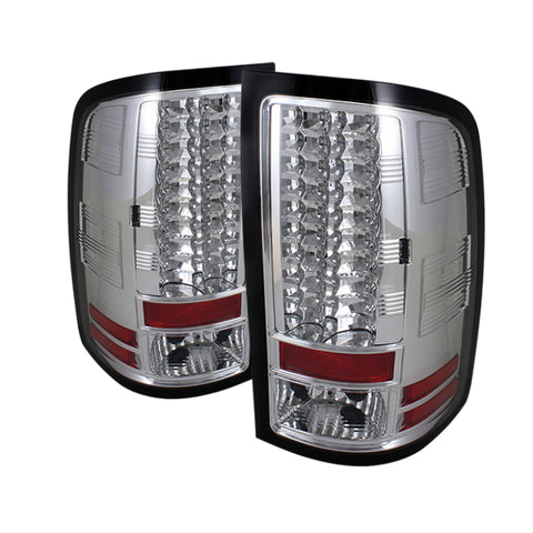 Spyder GMC Sierra 07-13 (Not fit 3500 Dually 4 Rear Wheels)LED Tail Lights Chrome ALT-YD-GS07-LED-C - 5014931